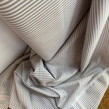 Sand - 3mm Yarn Dyed Stripe - Cotton Fabric