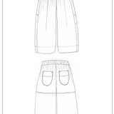 ZERO WASTE Block Pant - PDF Sewing Pattern