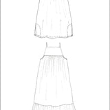 ZERO WASTE Tier Dress - PDF Sewing Pattern