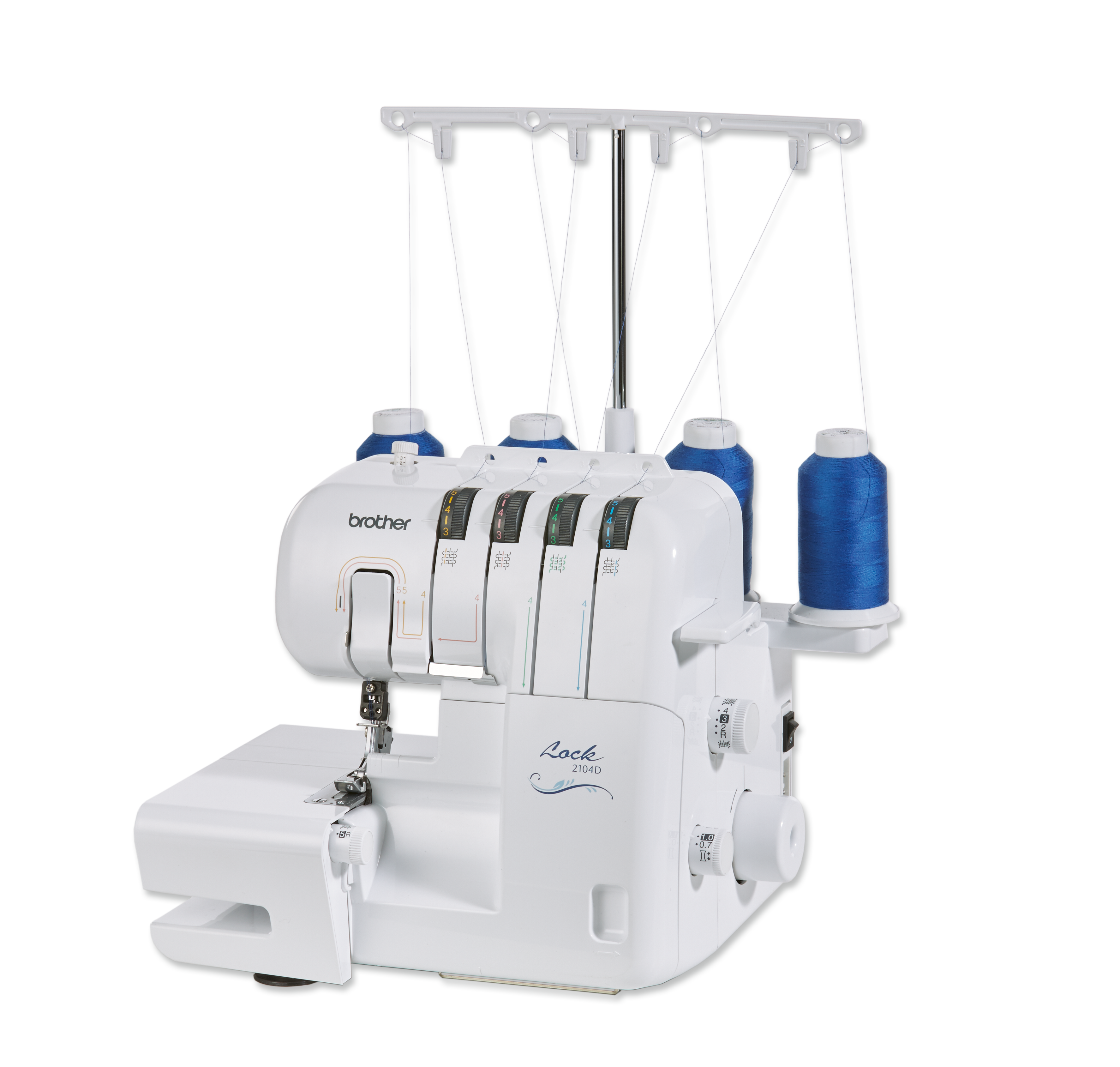 brother overlocker. white machine. 4 thread overlocker. overlocker near me. 2104d overlocker. 2104d brother overlocker.