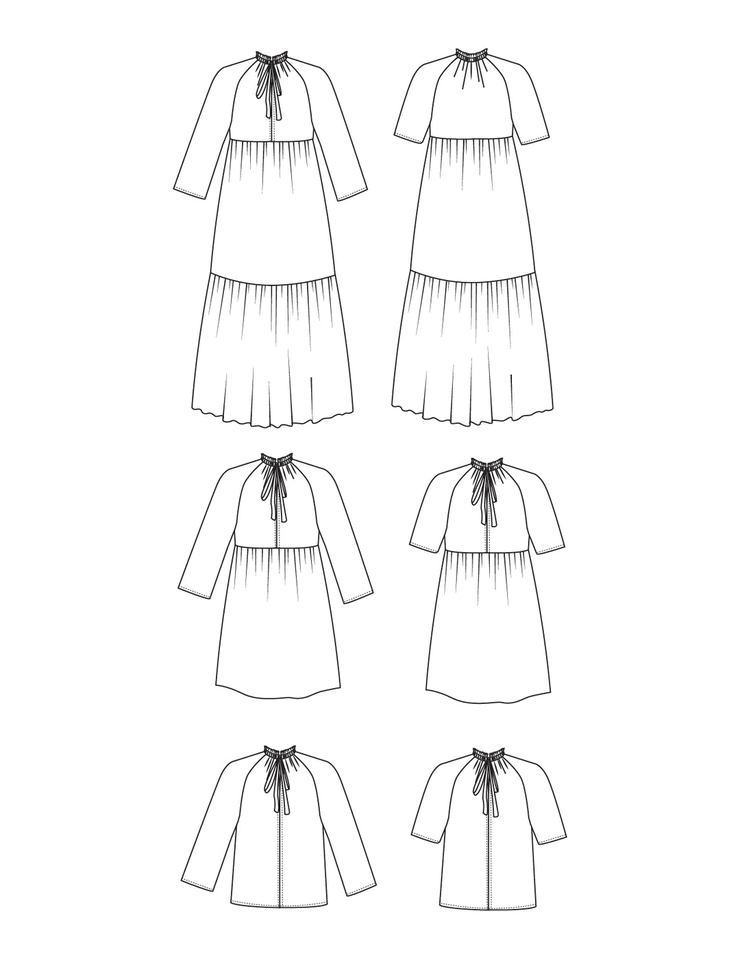 Buy The Wilder Gown sewing pattern from Friday Pattern Company.