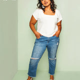 Buy The Square neck top sewing pattern from Friday Pattern Company.