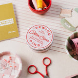 Cotton Clara - Retro Floral Pin Tin – Packed with High-Quality Sewing Pins