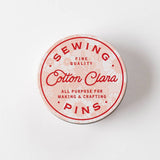 Cotton Clara - Retro Floral Pin Tin – Packed with High-Quality Sewing Pins