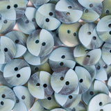 15mm 2 hole - Swirl Blue - Button