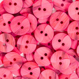 15mm 2 hole - Swirl Pink - Button