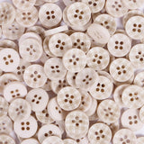 15mm 4 hole - Gingham Beige - Button