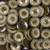 18mm 2 hole - Mottled Green - Button