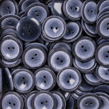 18mm 2 hole - Mottled Navy - Button