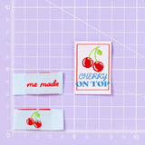 Little Rosy Cheeks - CHERRY ON TOP - Sewing Labels Tags