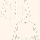 Leila Shirt - Pdf Sewing Pattern