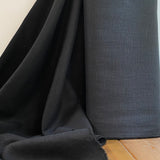 230 Washed Linen Fabric - Black
