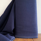 230 Washed Linen Fabric - Navy