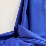 230 Washed Linen Cotton Fabric - Sapphire