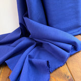 230 Washed Linen Cotton Fabric - Sapphire