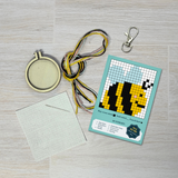The Crafty Kit Company - 'Bee Happy!' Mini Matchbox Cross Stitch Kit