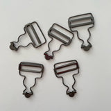 32mm - Dungaree Clips - Gunmetal Hardware