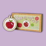 The Crafty Kit Company - 'You're The Apple Of My Eye' Mini Matchbox Cross Stitch Kit