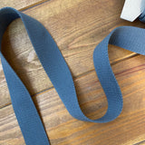 38mm Bag Webbing - Cotton Mix - Slate