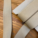 38mm Bag Webbing - Cotton Mix - Stone