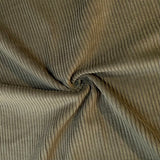Olive 4.5 Wale Corduroy - Cotton Fabric - -END OF BOLT 70cm