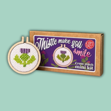 The Crafty Kit Company - 'Thistle Make You Smile' Mini Matchbox Cross Stitch Kit