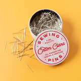 Cotton Clara - Retro Floral Pin Tin – Packed with High-Quality Sewing Pins