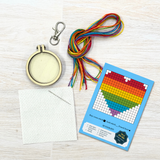 The Crafty Kit Company - 'No Labels, Just Love' Mini Matchbox Cross Stitch Kit