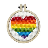 The Crafty Kit Company - 'No Labels, Just Love' Mini Matchbox Cross Stitch Kit