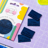 Little Rosy Cheeks - ME MADE STAR BLUE VELVET - Sewing Labels Tags