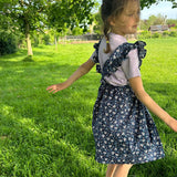 Two Stitches Patterns - Cleo Frill Pinafore Dress - Sewing Pattern for Childrenswear