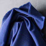 Merchant and Mills 8oz Organic Sanded Twill - Prussian Blue - Cotton Fabric