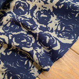 Avlon Navy - Linen Look Cotton Fabric