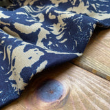 Avlon Navy - Linen Look Cotton Fabric