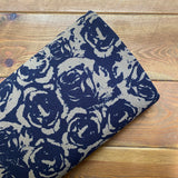 Avlon Navy - Linen Look Cotton Fabric