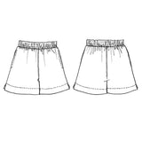 Tessuti Fabrics - Bailee Shorts - Paper Sewing Pattern