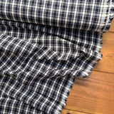 Black Watch Check - Navy & Ivory - Cotton Fabric
