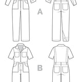 Closet Core - Blanca Flight Suit - Paper Sewing Pattern