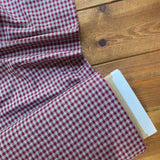 Brushed Flannel Gingham - Red - Cotton Fabric