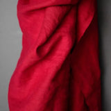 Merchant and Mills - Demon Scarlet - 185 European Laundered Linen Fabric - END OF ROLL 130cm