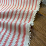 Pink Ticking - Cotton Fabric