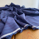 Cossato Cashmere Check - Navy