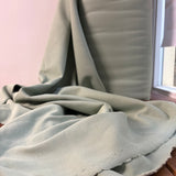 Cotton Interlock Jersey Fabric In Sage
