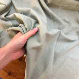 Cotton Interlock Jersey Fabric In Sage