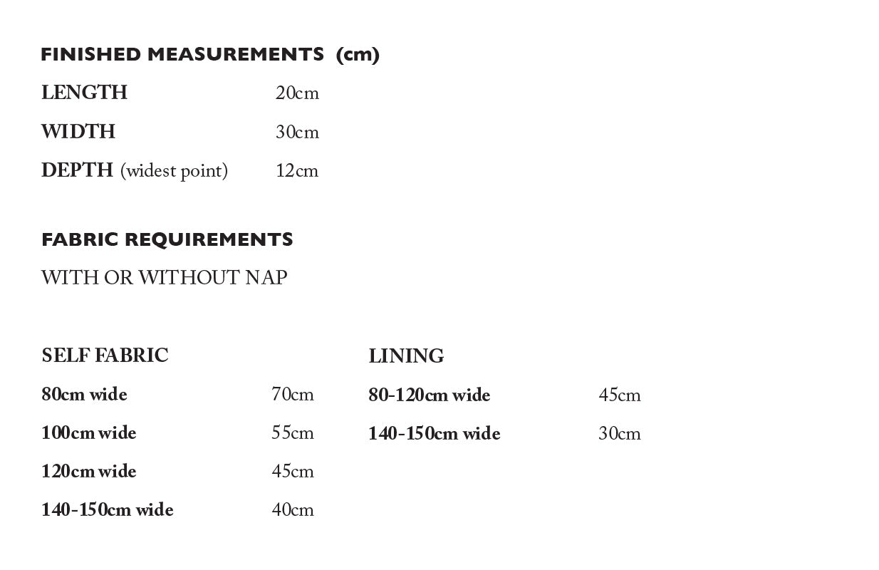 Merchant and Mills - The Factotum Bag - Sewing Pattern