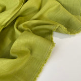 Washed Linen Fabric - Lime