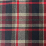 Red Tartan - Viscose Fabric