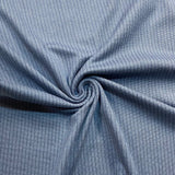 Blue Denim Stripe - Brushed Jersey Fabric