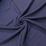 Navy Cable - Knit Fabric