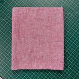 70cm Remnant - Red Stripe Cotton Linen Fabric